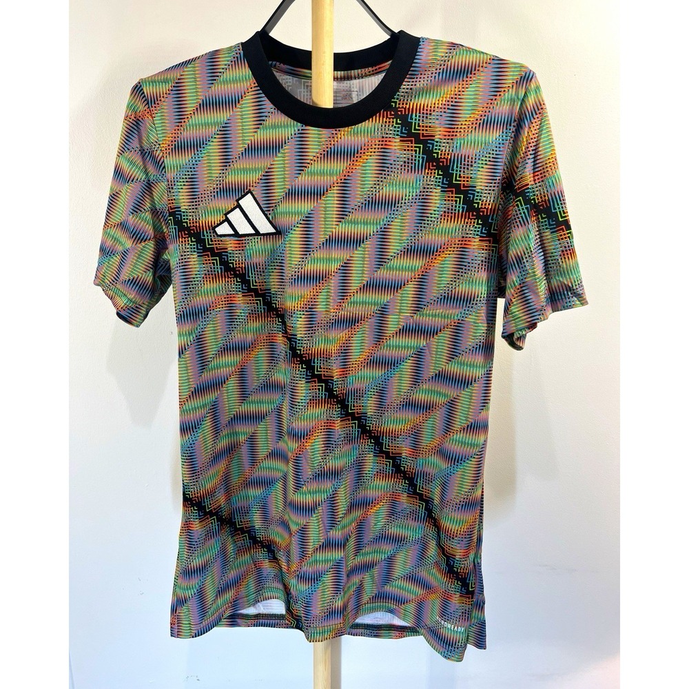 adidas Hispanic Celebration Pre Match Soccer Jersey Mens M Multicolor IT4686
